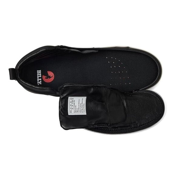 NEW Billy Footwear Women Sneaker Mid Top Zip Up Black Adaptive Size 11 M BY383 - Picture 2 of 6